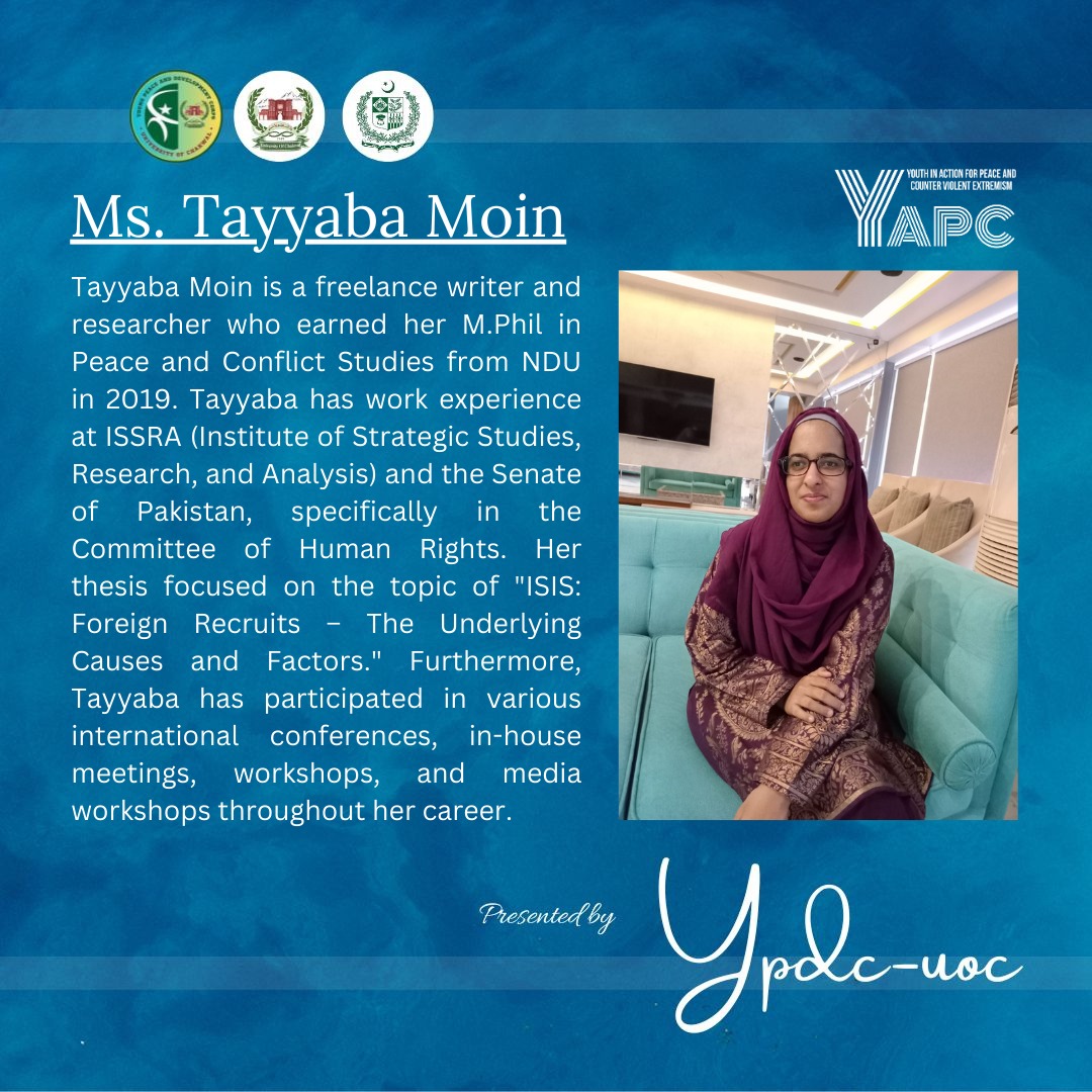YpdcUoc's tweet photo. "Big Announcement! 🌟 We're over the moon to introduce the amazing speakers for the YAPC Youth in Action of Peace and Countering Violent Extremism webinar.🕊️✨ #YouthForPeace #PeaceAdvocacy #UnityInAction #YAPCWebinar #InspireChange #YPDCUOCxSkillistan https://t.co/3andXNp4DP