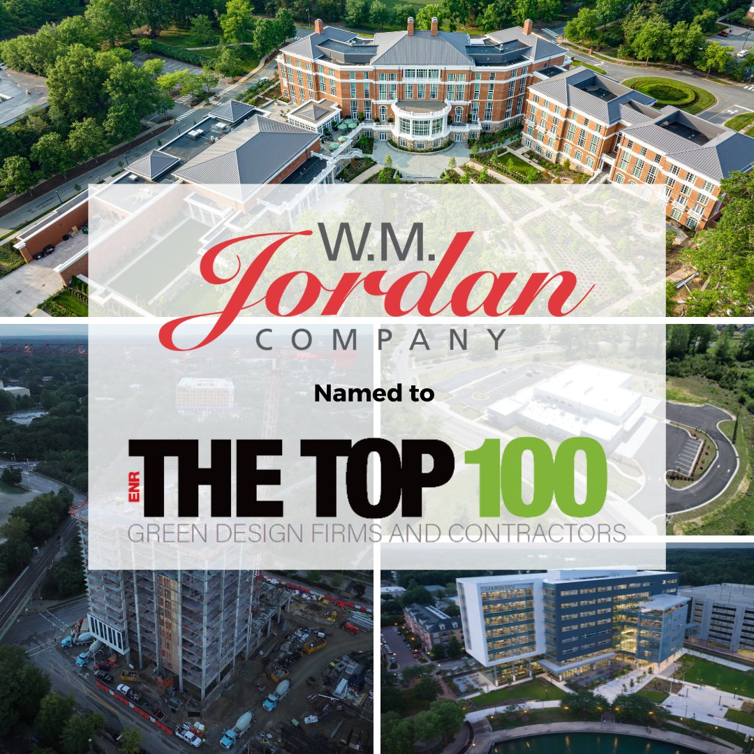 WMJordan_Co's tweet image. We are proud to announce that W. M. Jordan Company has been named to @ENRnews Top 100 Green Design Firms and Contractors for 2023! 

#construction #buildthebest #greenconstruction #sustainable #buildwhatmatters