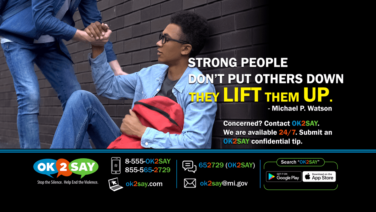 OakGovEM's tweet photo. Strong people don't put others down. They lift them up.
#ok2say
https://t.co/nmyp3iPcD9 https://t.co/PNnS2j6MpC