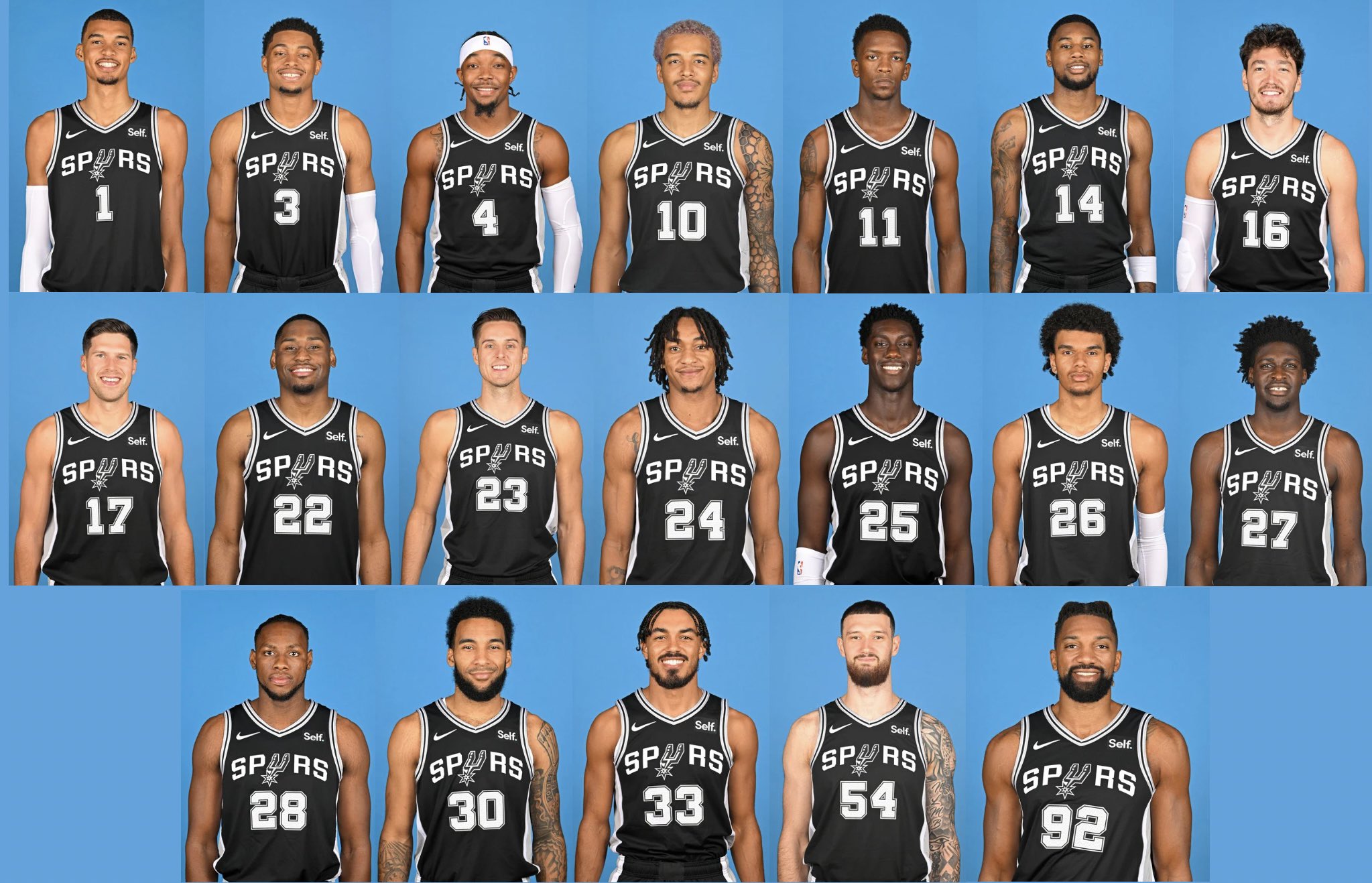 Spurs_Muse on X: Your 2022-2023 San Antonio Spurs Training Camp Roster  🤍🖤  / X