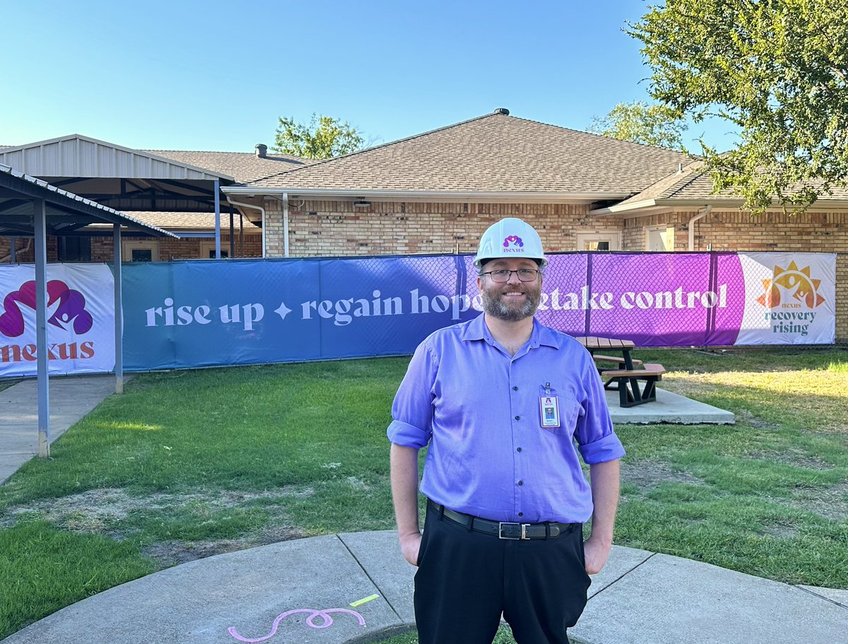 It's super cool to see your artwork blown up to a 50 foot banner at Nexus Recovery Center.

#RecoveryRising #groundbreaking
