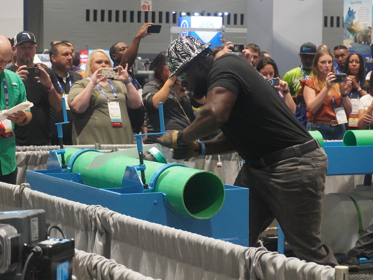 WEFTEC's tweet image. Stop by the second day of the #opschallenge to see teams compete in the collections, safety, and maintenance events! #WEFTEC23