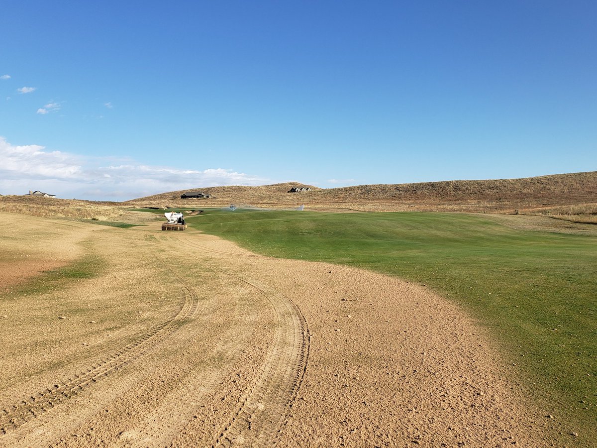 Cordlwalker's tweet image. Let the fun begin! Greens and surrounds are up in 2 weeks, 1 fairway a day until then!