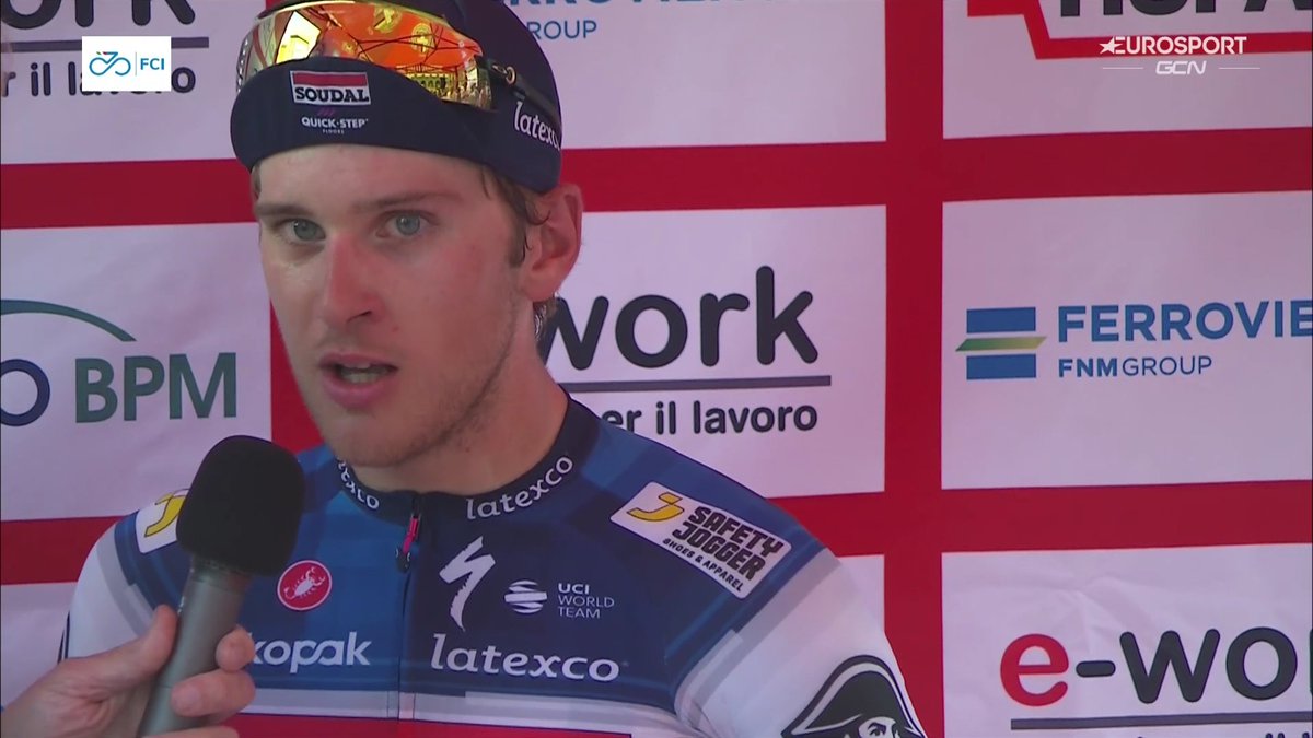 Ilan Van Wilder: 'It's difficult weeks for us so this victory is for my teammates and our staff to show we don't agree with this shit and we want to continue with Soudal-Quickstep. We are strong enough.' 🔥 EPIC ILAN! 
#TreValliVaresine