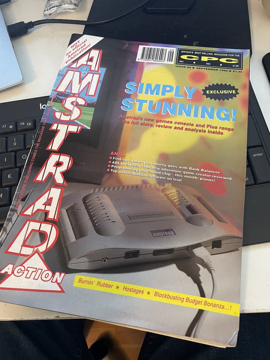 Amstrad GX4000 - ‘simply stunning’ 😂 stunningly shit. I still wanted one mind you. Burnin’ Rubber looked ace 👍