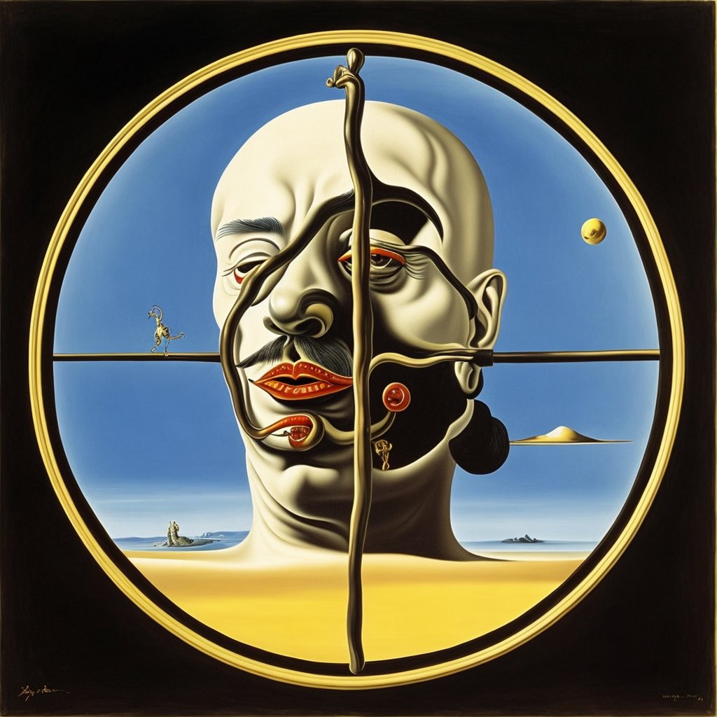 pepperbreakz's tweet image. The art of @MrChuckD vs Dali