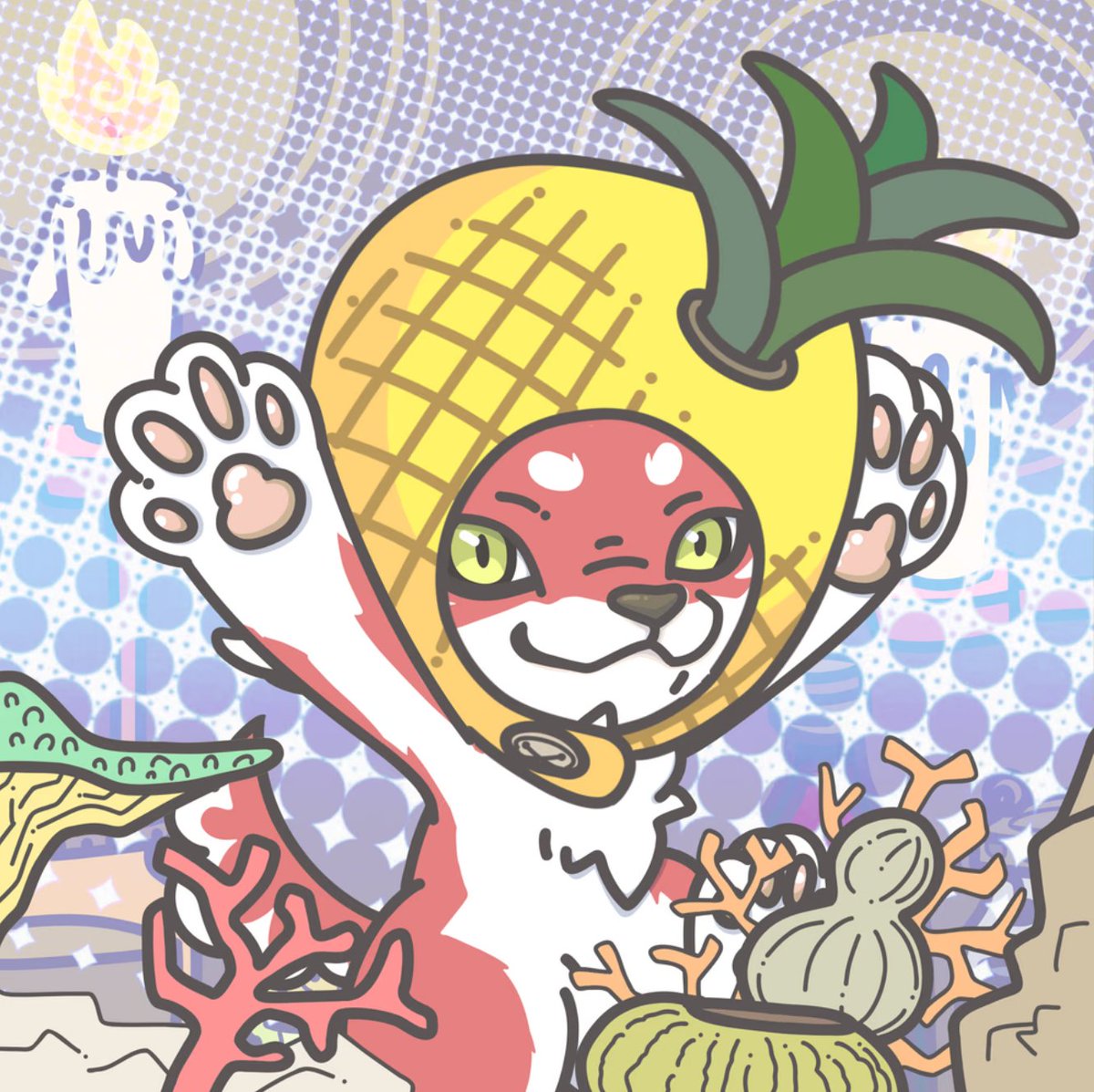 peter_atlas_bo1's tweet image. パイナップルをかぶったマカミくんに変わってました！かわいい！🍍 長期にわたるバーニン作業お疲れさまでした。
#CNPPフィリピン応援物語
#CNPP