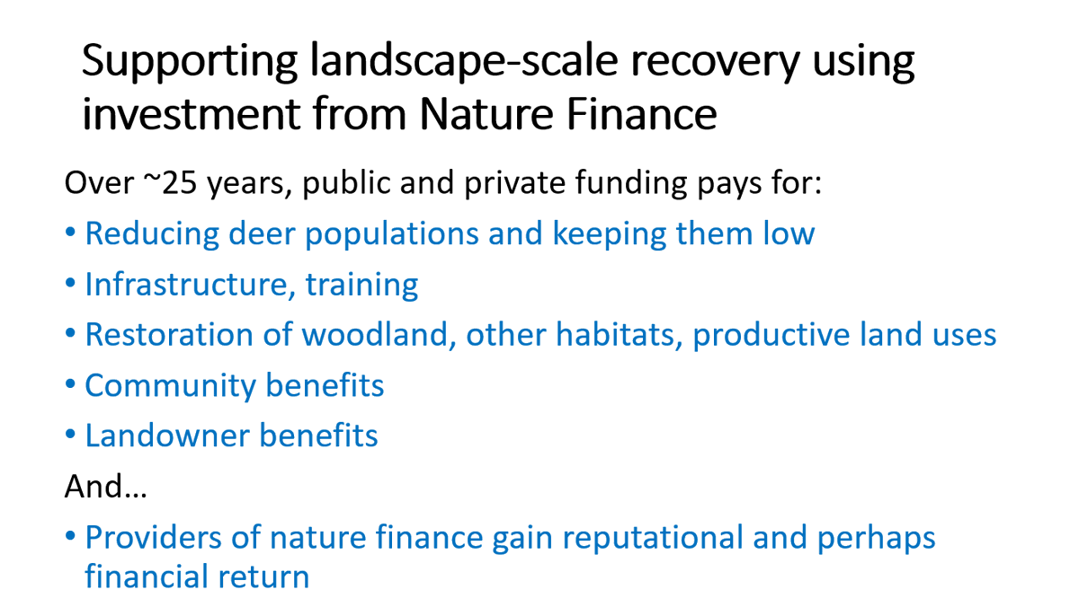 CIEEMnet's tweet photo. Resolving high deer grazing is the silver bullet for sustainable woodland, says Duncan Stone from @nature_scot. Duncan shares how green finance is emerging as a major source of funding to transform deer management and woodlands #TwentyTwentyTree https://t.co/Lw3hBAgGFv
