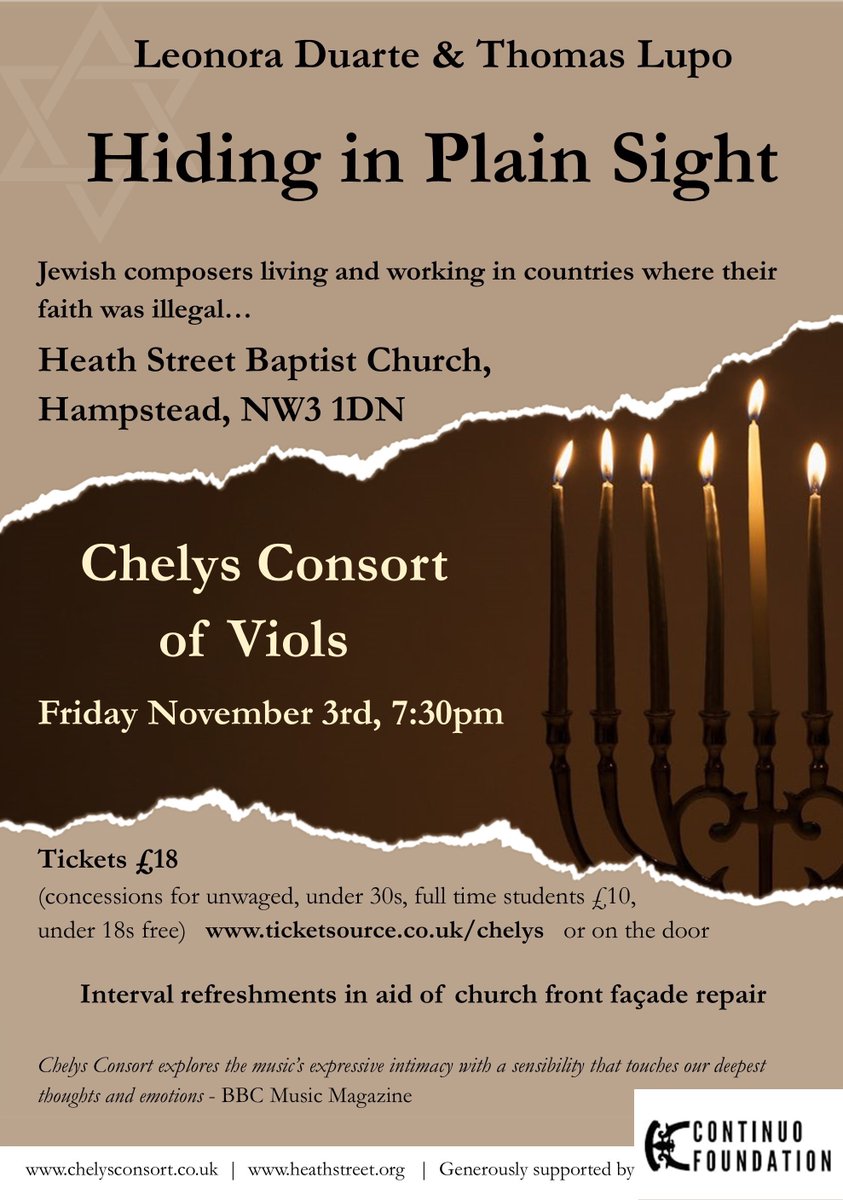 chelysviols's tweet image. Join us in Hampstead on November 3rd
Tickets here ticketsource.co.uk/chelys