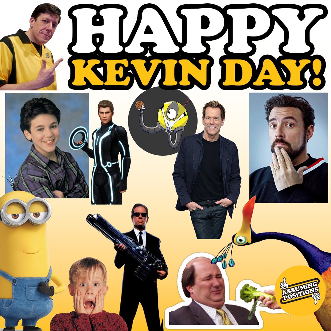 Today is National Kevin Day! We have our favorite Kevin here at Assuming Positions, who’s your favorite Kevin?  
-
#kevin #nationalkevinday #kevinday #geek #nerd #podcast #podcasts #geekpodcast #nerdpodcast #popculture #positivity #fandom #nontoxic  #fandoms #positivepodcast