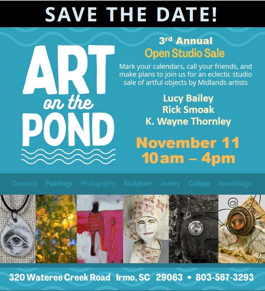 Art On The Pond November 11th perfect time to Christmas shop.