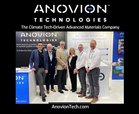 Anovion Technologies attended #TheBatteryShow earlier this month and connected with the world’s largest #battery and #EV technology suppliers. We enjoyed networking with fellow industry experts and look forward to strengthening the domestic battery supply chain. #MadeintheUSA