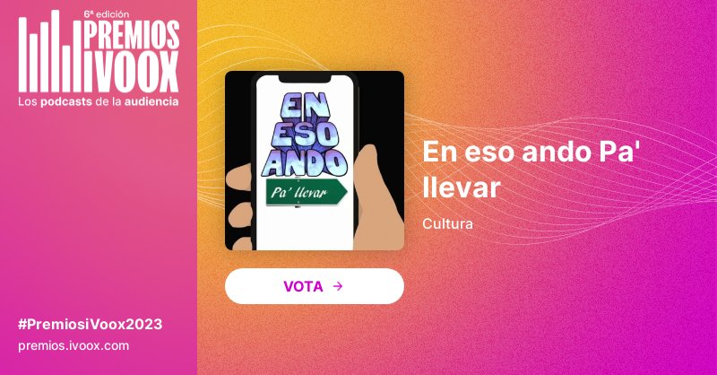 AndoEso's tweet photo. 🚨 ¡CONTRA TODO PRONÓSTICO! 🚨
Tenemos la fortuna de estar nominados en los #PremiosIvoox2023. 
https://t.co/a3xecUmwYb https://t.co/QfIlId8jCc