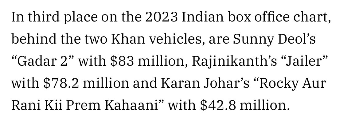 Rajinikanth Jailer - $78.2 million 

That’s 650+ crores 🔥🔥

#Rajinikanth #Jailer #JailerHistoricBO