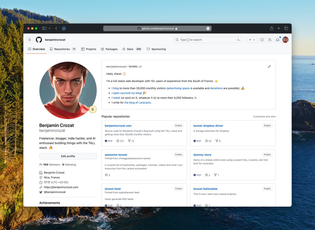I'm available for consulting and/or short-term freelance missions! 👋

I've been in the game for 17 years, with 8 years of experience with Laravel. 💪

Want to learn more about me? I have a 40K monthly visitors blog, a LinkedIn, and a GitHub. 🔥

RTs welcome, they help a lot! 🙏