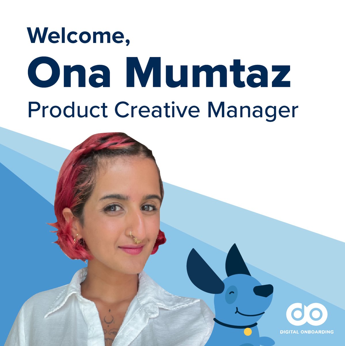 Ona Mumtaz joins our team today as Product Creative Manager 🥳 She'll help us design new platform features around users' needs &amp; create winning campaigns that deepen banking relationships!