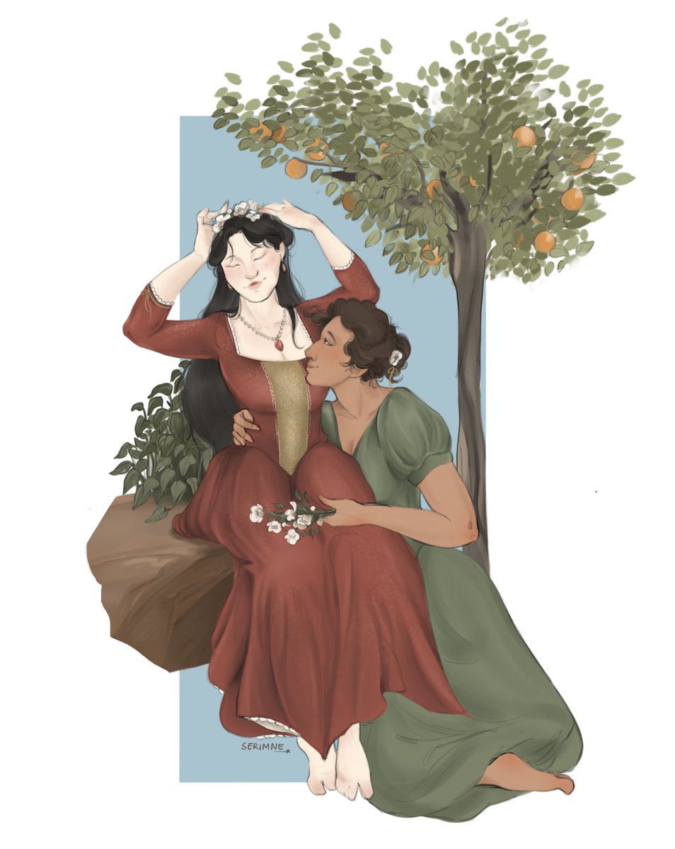 serimne's tweet photo. Sabran IX Berethnet &amp; Ead Duryam from The Priory of the Orange Tree🍊 https://t.co/IA09owXlZS