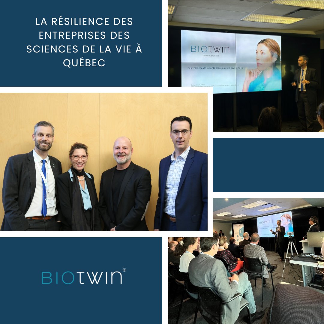 Thanks to everyone who joined the 'Inspiring Successes' conference! Your support made it a success. We stood alongside pioneers in the #lifesciences sector, showcasing resilience and #Innovation driving our industry forward. #BioTwin #virtualtwin #Quebec