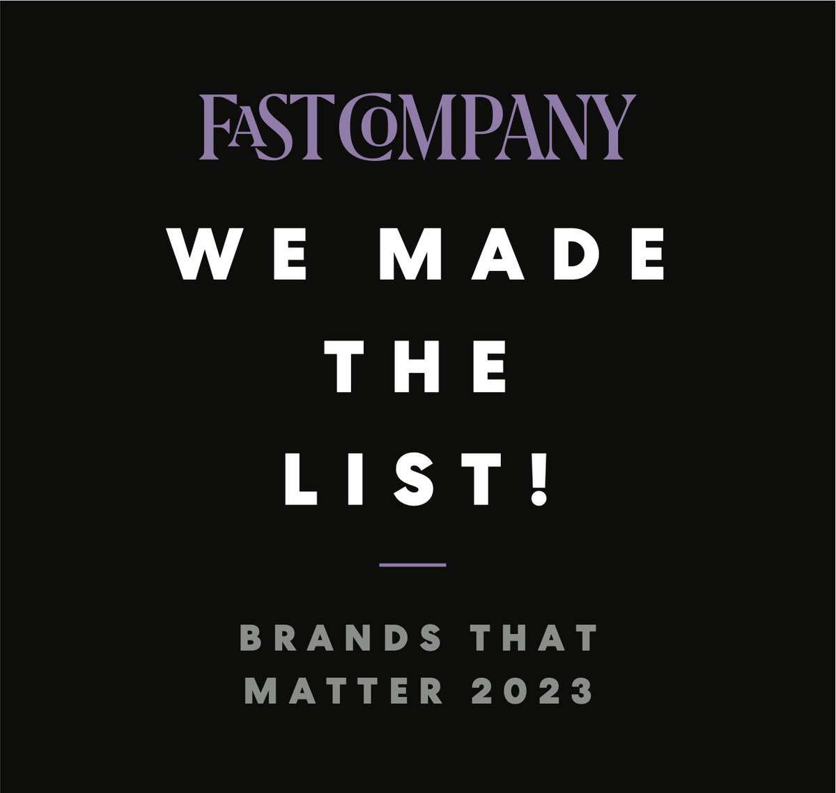 Trinity is thrilled to share that we've been named one of @FastCompany's Brands That Matter! 🎉 🏆 The #FCBrandAwards list recognizes companies making a massive impact on business & culture. 

Check out the list! fastcompany.com/90953723/enter…