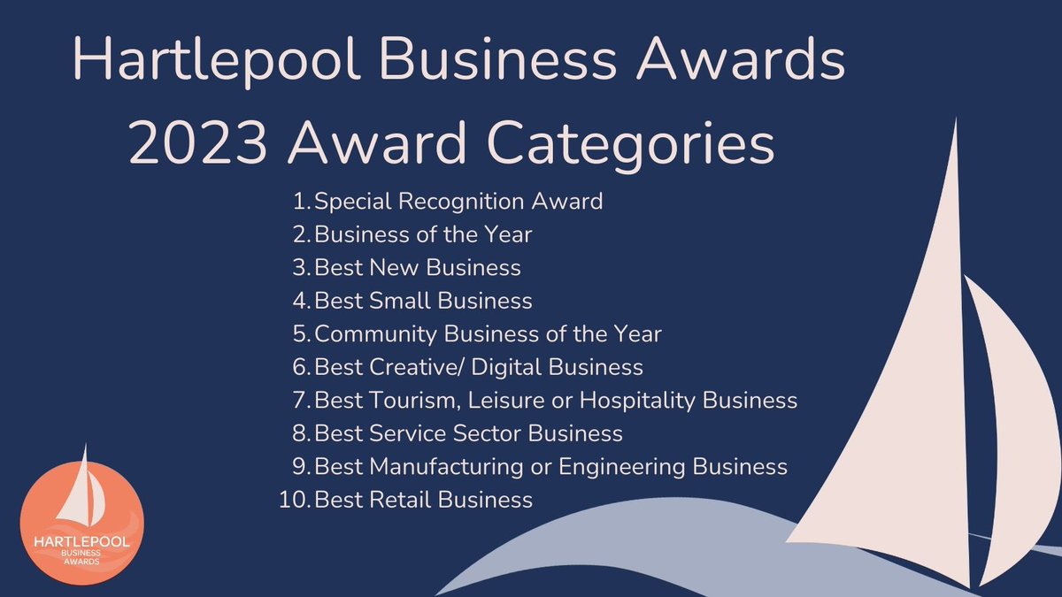 Applications to #HartlepoolBusinessAwards2023 close a week today - last chance to get your application in with 10 Award categories available &amp; applicants are able to apply for up to 3 Awards!
hartlepoolbusinessforum.co.uk/hartlepool-bus…