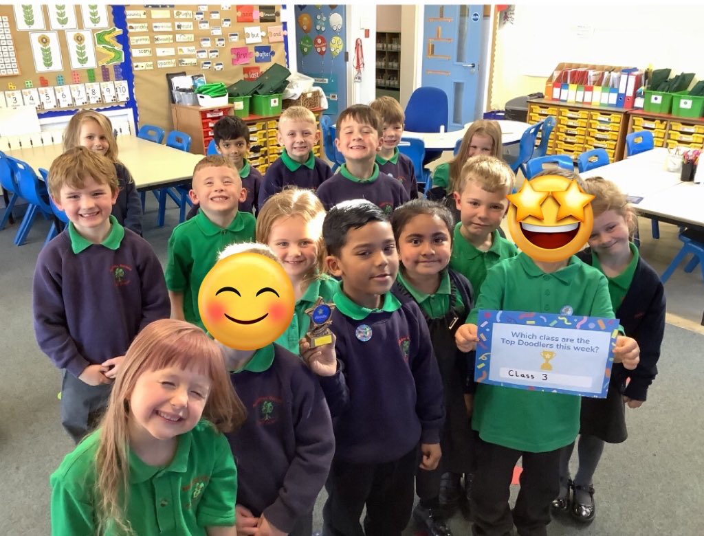 AGFS_Year1's tweet photo. A big well done to class 3 for being Appletree’s top doodlers last week! 🌟🙌🏼 https://t.co/gRTdAEEWgr
