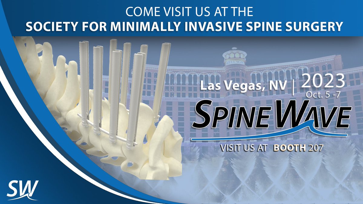 Come join us at SMISS, booth #207 in Las Vegas, NV!
#SpineConference #Spine #SpineSurgery #SpineWave #SalvoSpineSystem #Bellagio #LasVegasMeeting #SpineSurgeon #Neurosurgeon #SpineHealth