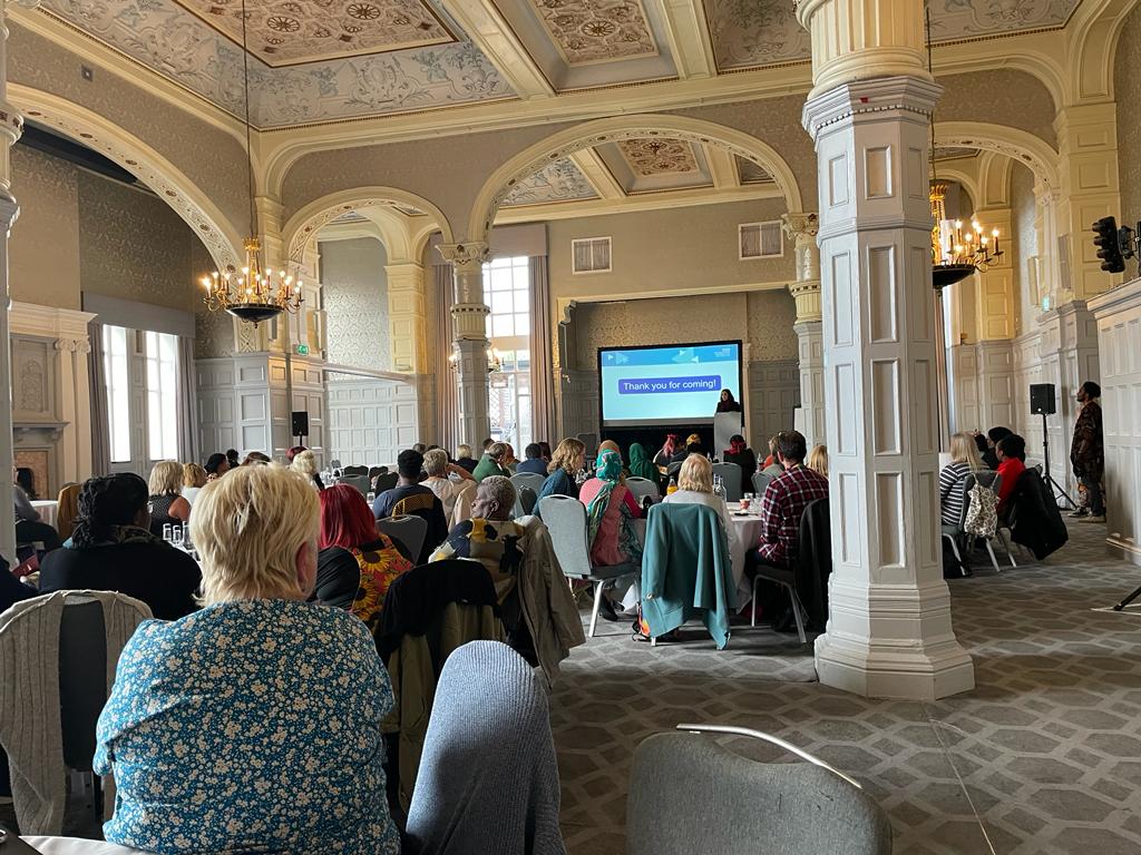 SHSCFT's tweet photo. Finally at #SHSCWTC23 our chief exec, @SalmaYasmeen_1 is summarising the day
"We’ve faced challenging times over the last few years but today has been an inspiration and we can see that we are making a difference." https://t.co/QzDIeNT808