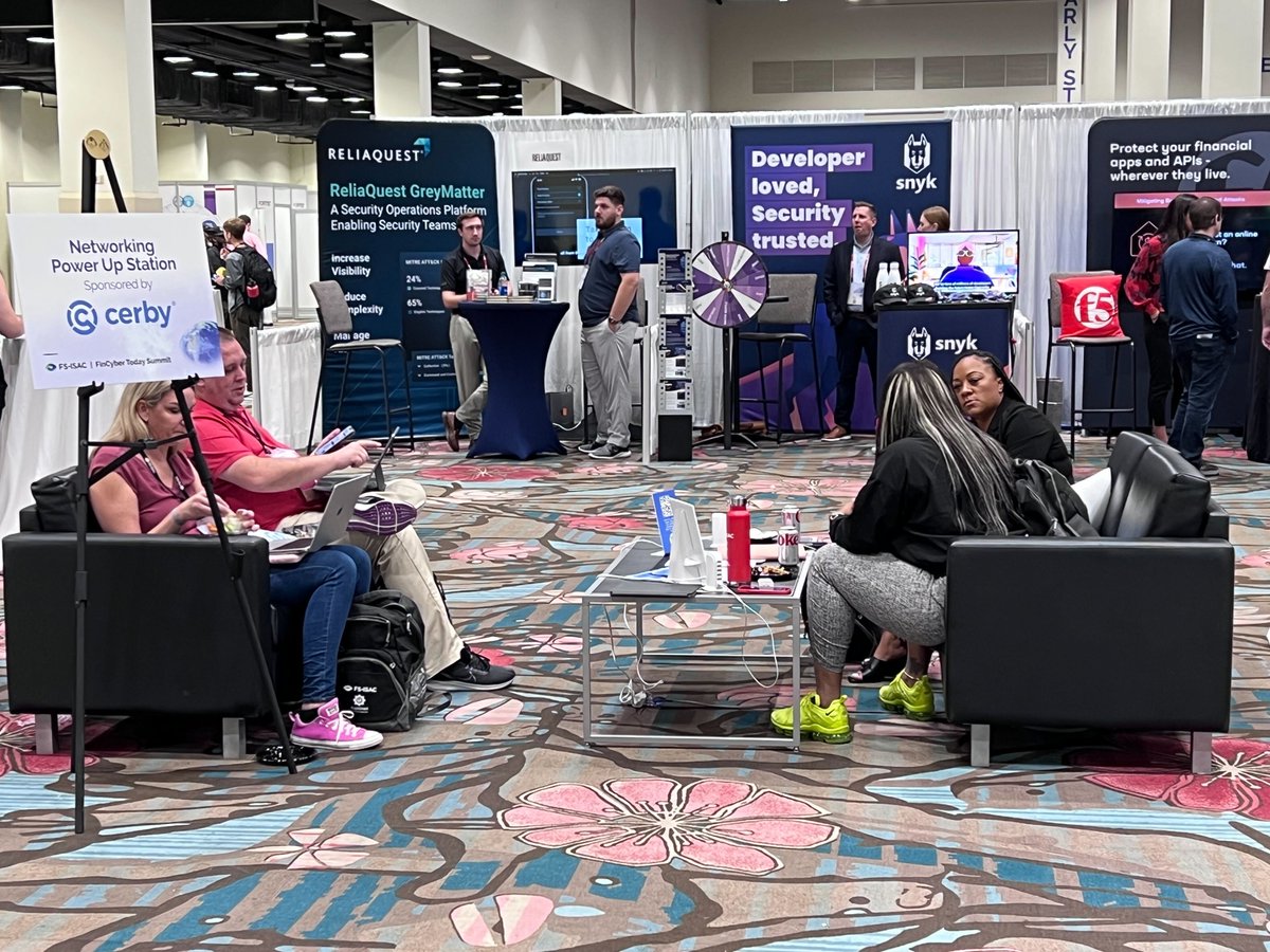 CerbyHQ's tweet image. Our relax and recharge lounge is being put to good use at the #FinCyber Today Summit in sunny Orlando, Florida.🛋️ ☀️ Come say hello at booth #61 and charge up.🔌

Discover how #Cerby automates #provisioning for #Fiserv here: hubs.la/Q0248dnd0