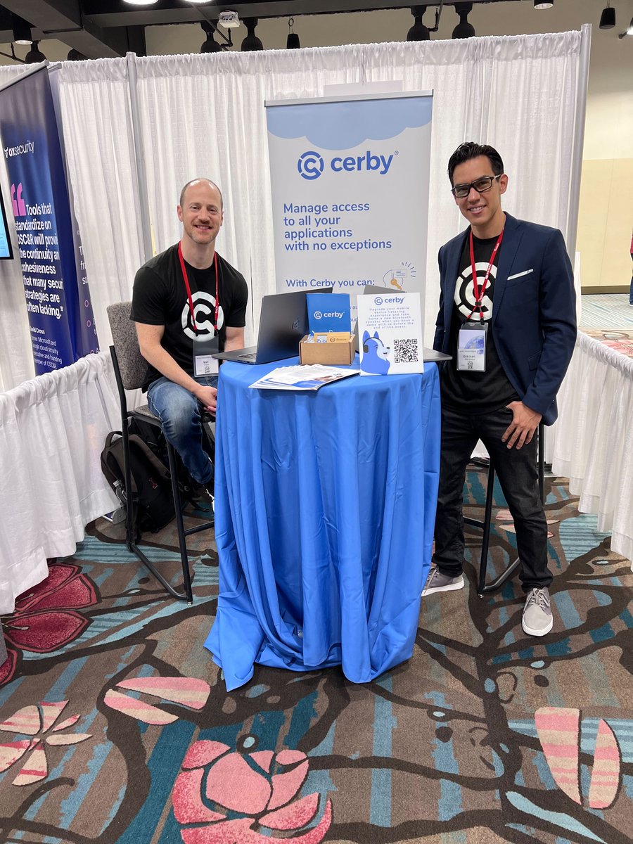 CerbyHQ's tweet image. Our relax and recharge lounge is being put to good use at the #FinCyber Today Summit in sunny Orlando, Florida.🛋️ ☀️ Come say hello at booth #61 and charge up.🔌

Discover how #Cerby automates #provisioning for #Fiserv here: hubs.la/Q0248dnd0