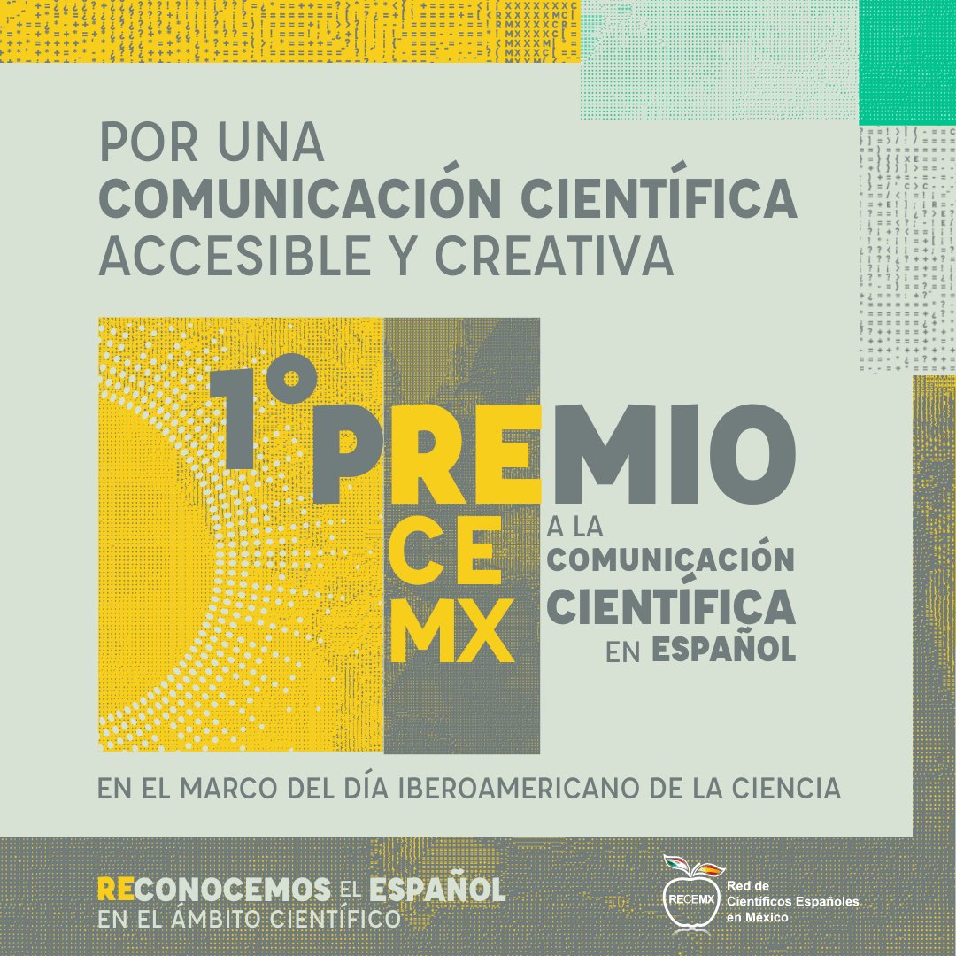 📢 ¡Última semana para unirte al #PremioRECEMX a la Comunicación Científica en Español! ¿Ya registraste tu trabajo? 
<a href="/FundacionAreces/">FundaciónRamónAreces</a>
📥📄 DESCARGA Y CONSULTA LAS BASES DE LA CONVOCATORIA: recemx.com.mx/premiorecemx20… 👈 

#ComunicaciónCientífica