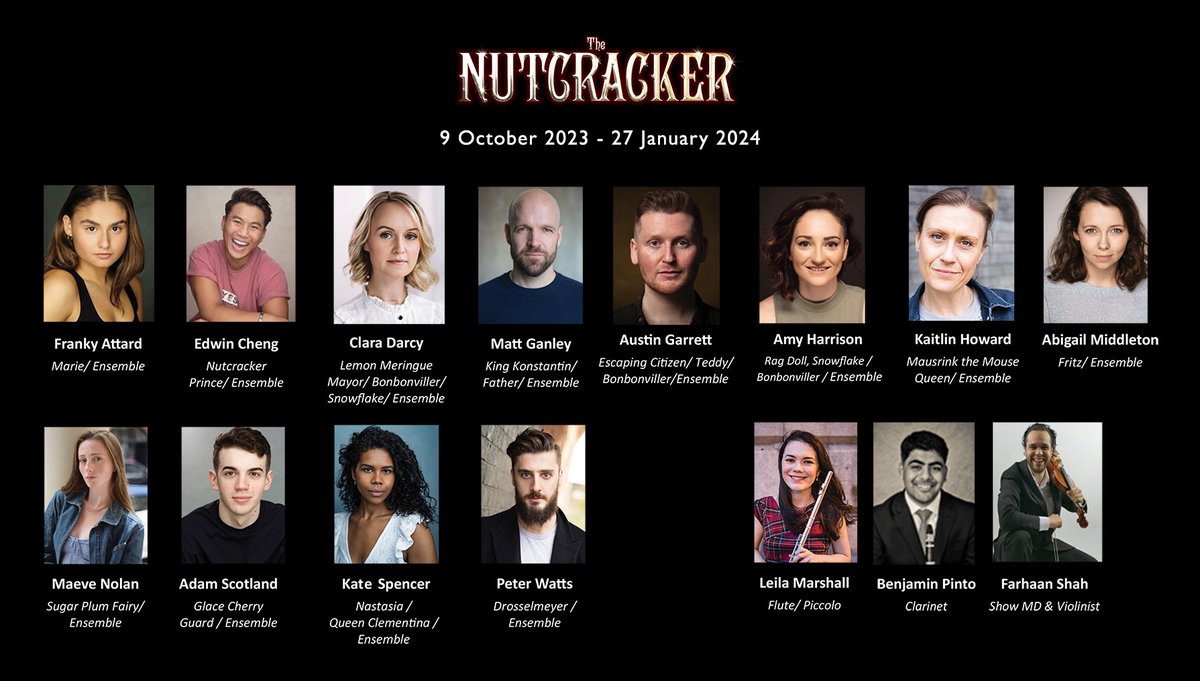 Next week we start rehearsals for our spectacular Christmas show! We can't wait to welcome our fabulous cast to the New Vic - find out who'll be joining us here newvictheatre.org.uk/cast-announced… #NVTheNutcracker