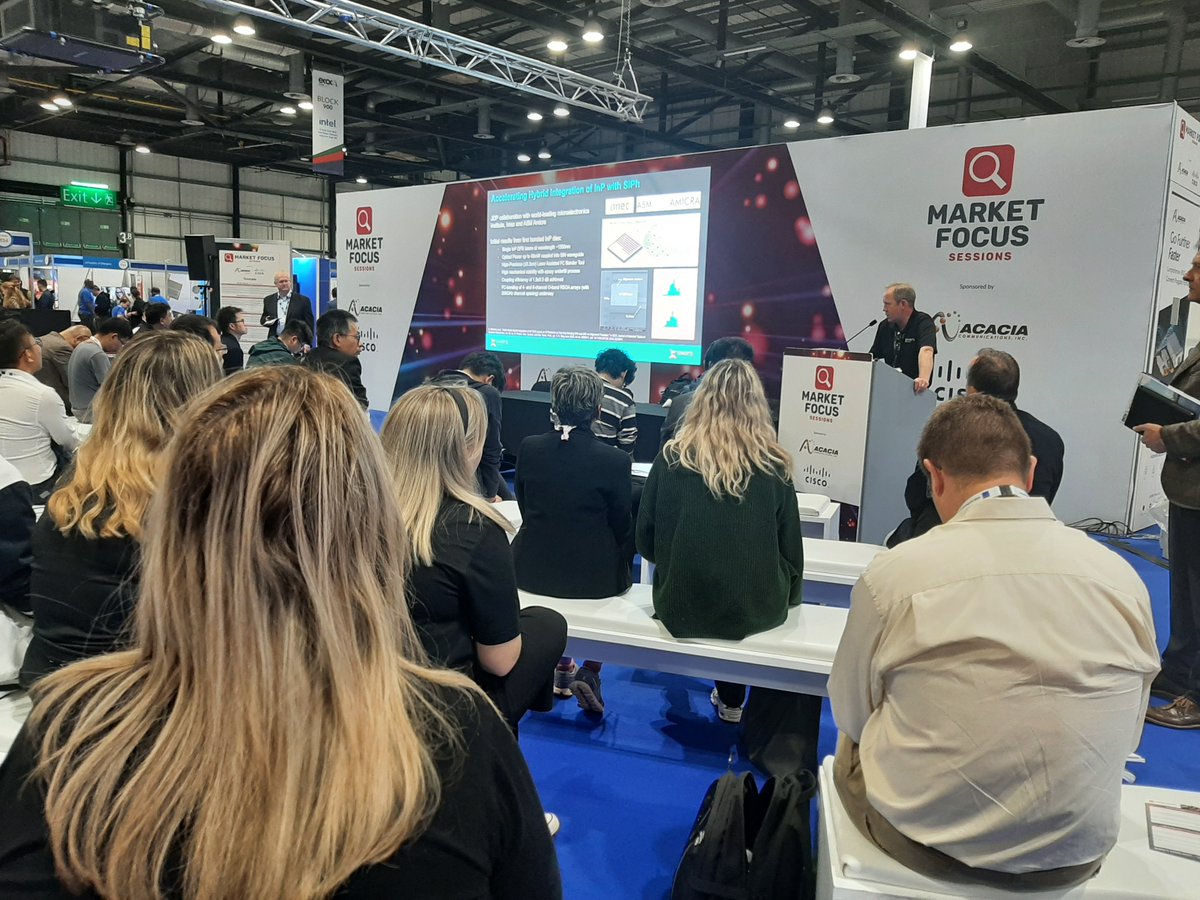 Day 2 at ECOC Exhibition. A great turnout for Sivers' Andrew McKee talk at the Market Focus Stage today and again at the Quantum Session this afternoon. #ECOC2023 #DFBlasertechnology