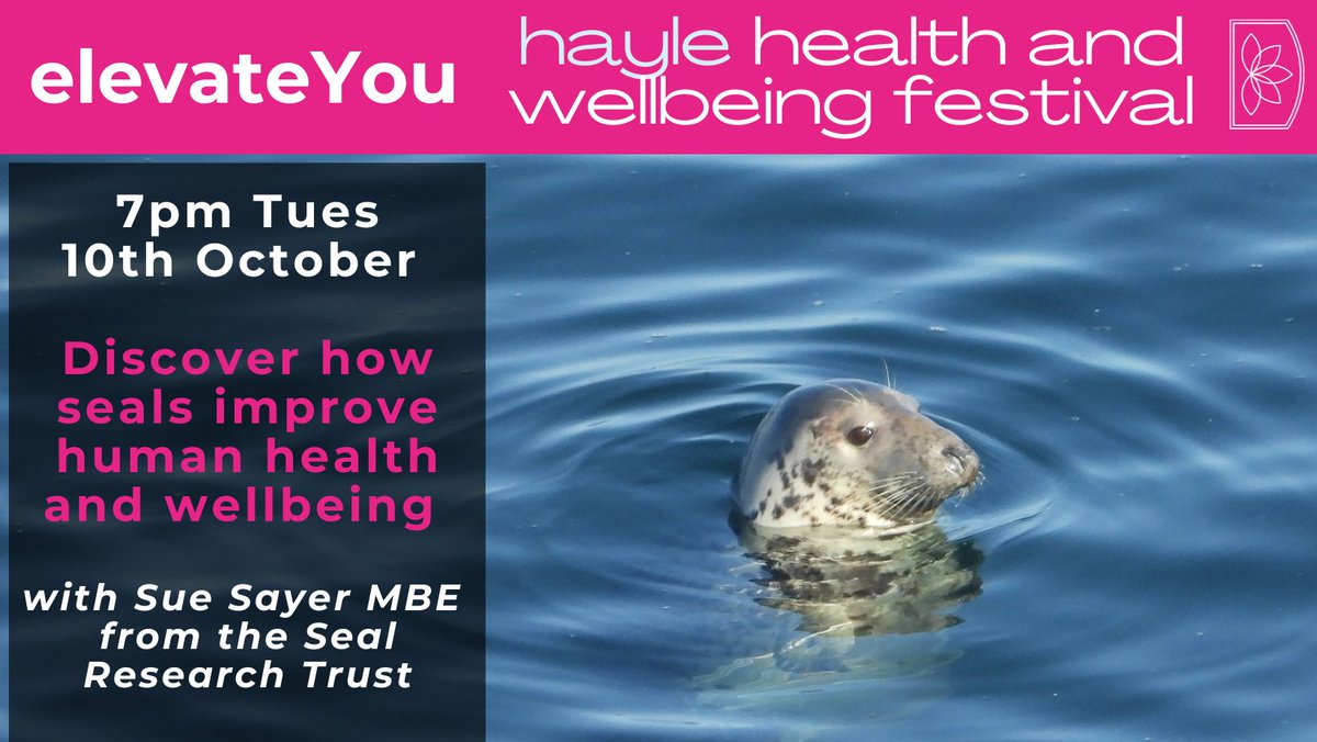 Hayle Town Council (@haylecouncil) on Twitter photo Dive deep into the world of seals with Sue Sayer MBE! Join us for an enlightening online talk exploring wild seal behavior, their link to our wellbeing & a hopeful plan for the future
<a href="/cornwallsealGRT/">Cornwall Seal Group Research Trust</a>
Book now: eventbrite.co.uk/e/713664789597……
#Seals #OnlineTalk #Wellbeing #ElevateYOU Dive deep into the world of seals with Sue Sayer MBE! Join us for an enlightening online talk exploring wild seal behavior, their link to our wellbeing & a hopeful plan for the future
<a href="/cornwallsealGRT/">Cornwall Seal Group Research Trust</a>
Book now: eventbrite.co.uk/e/713664789597……
#Seals #OnlineTalk #Wellbeing #ElevateYOU