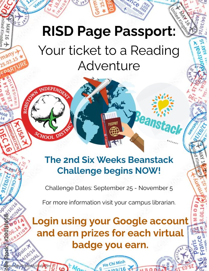 Robstown ISD Libraries (@readacrossrisd) on Twitter photo 