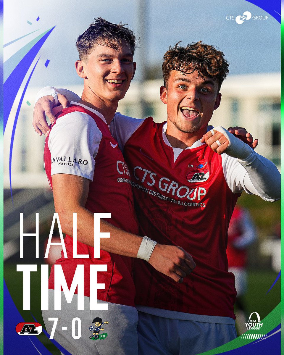 AZAlkmaar's tweet photo. 😅 𝗔𝗮𝗮𝗮𝗮𝗮𝗻𝗱 𝗯𝗿𝗲𝗮𝘁𝗵𝗲...

⚽️ 11. Daal 1-0 (pen.)
⚽️ 22. Smit 2-0
⚽️ 36. Schouten 3-0
⚽️ 38. Hartog 4-0
⚽️ 40. Van den Ban 5-0
⚽️ 42. Kwakman 6-0
⚽️ 44. Van den Ban 7-0

#azkla #UYL | @AZJeugd https://t.co/gIzIWGHGpJ