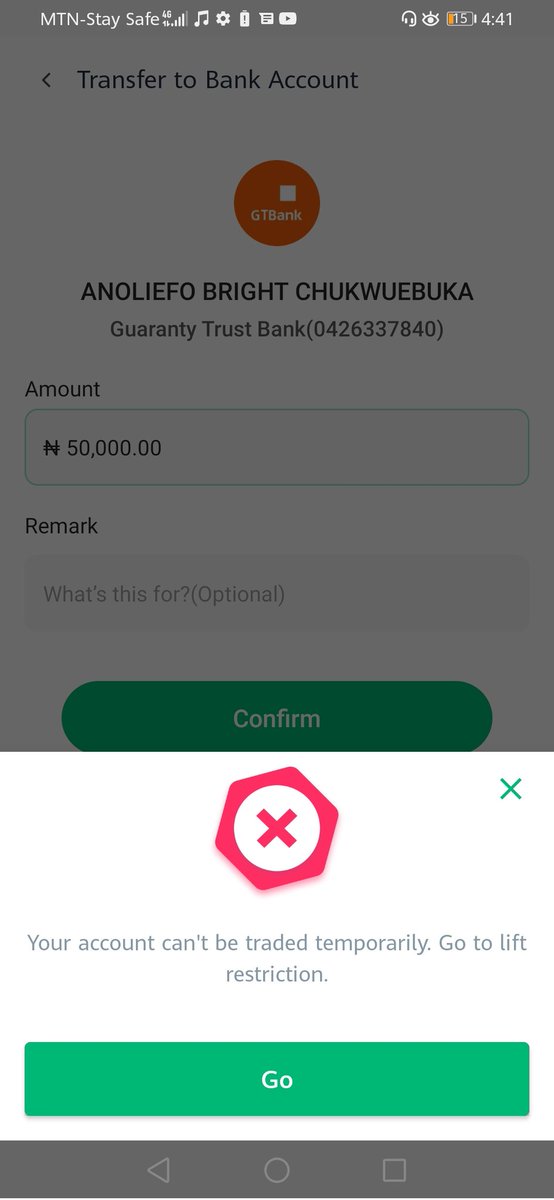 AnoliefoB's tweet photo. @OPay_NG  please unblock my account this is stealing I have provided everything you guys asked me to still yet my count remains restricted, I no be fraudster I no SCAM anybody make Un give me my money  wetin be this one 😔😔 https://t.co/5hMsmzuLWg