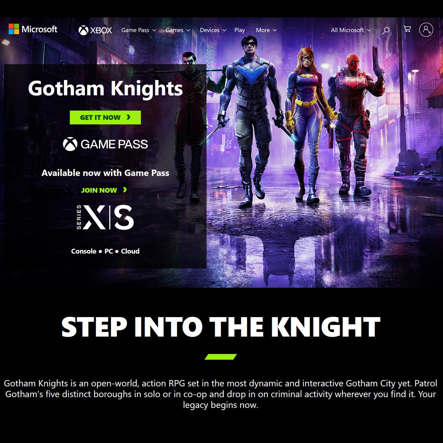 Batman Arkham Videos on X: Gotham Knights is now available on Xbox Game  Pass and PC Game Pass. #GothamKnights  / X