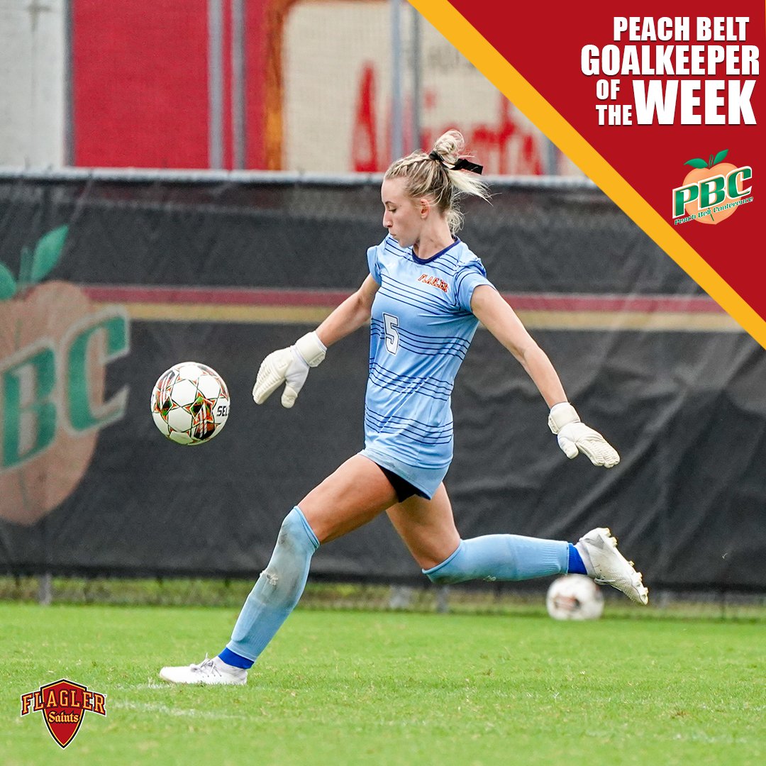 Flagler Athletics (@flaglersports) on Twitter photo Henley Grunst named <a href="/PeachBelt/">Peach Belt</a> goalkeeper of the week 🔥
Grunst recorded her 5️⃣th shutout of the season with four saves in a 4-0 win over GCSU‼️
📰 peachbeltconference.org/news/2023/10/2…
#GoSaints Henley Grunst named <a href="/PeachBelt/">Peach Belt</a> goalkeeper of the week 🔥
Grunst recorded her 5️⃣th shutout of the season with four saves in a 4-0 win over GCSU‼️
📰 peachbeltconference.org/news/2023/10/2…
#GoSaints