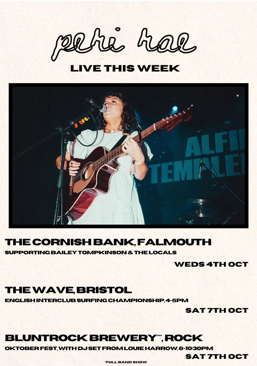 some huge shows coming up this week, can’t wait to you there ✨⚡️ #southwestmusic #livemusic
