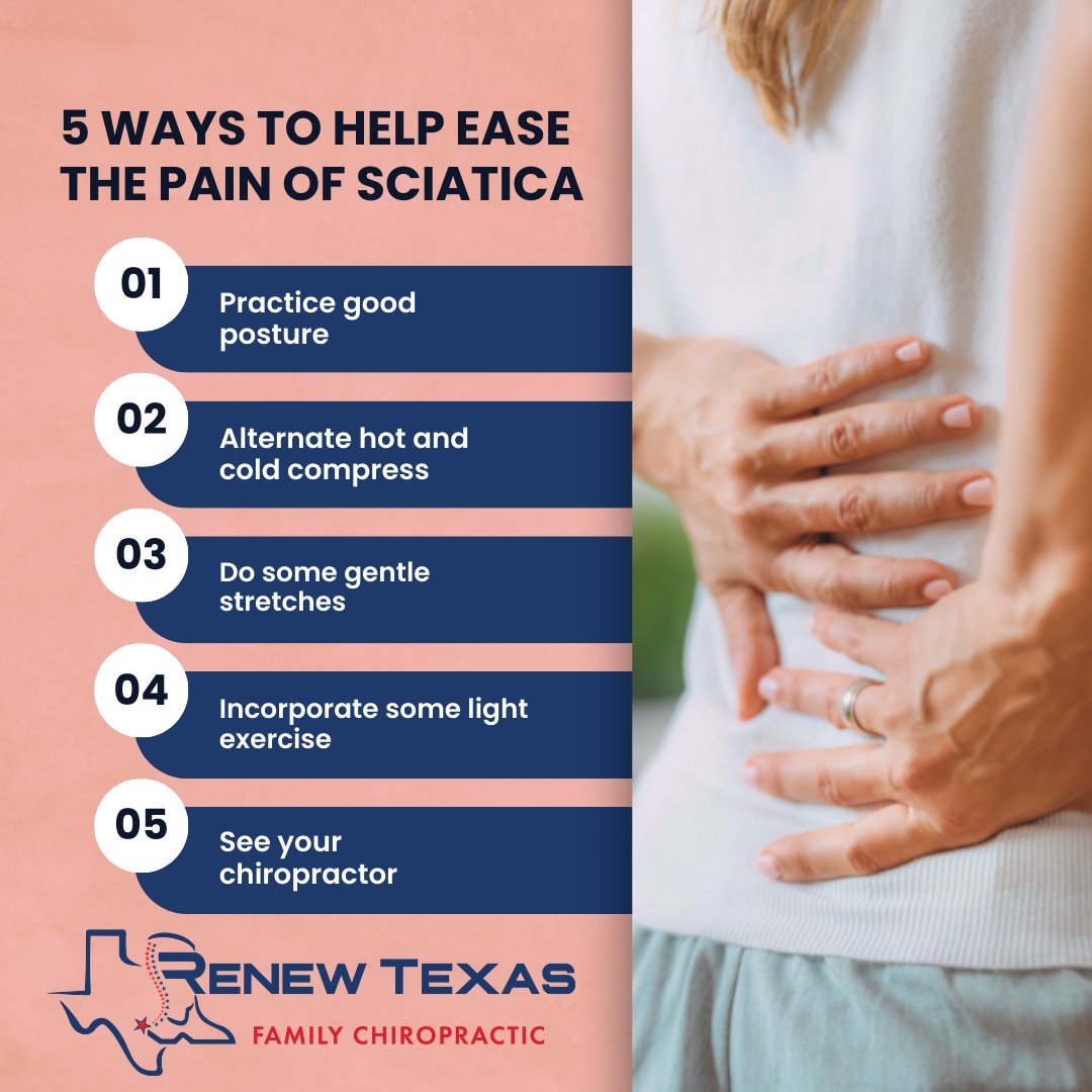 Sciatica can be a painful experience and we are here to help! Come and visit our office to find
out more information on how we can help!

210-489-1623📞

#chirorpactic #healthcare #Renewtexasfamilychiropractic #familychiro #chiro #bulverdetx #springbranchtx