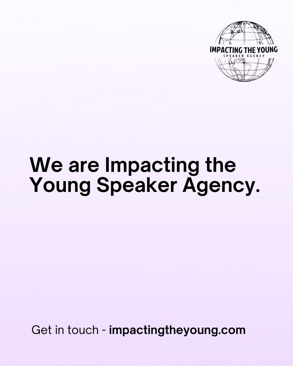 ITYSpeakers's tweet photo. Hello everyone! 👋🏼 

It’s our first day here. We are aiming to build the world’s most accessible speaker agency for places of education. 

We’d love for you to give us a follow 💜 https://t.co/bVAowb1P7Z