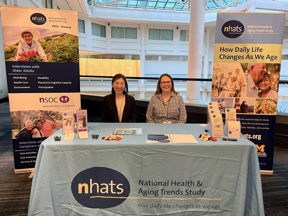 NHATS_NSOC's tweet photo. If you are attending the #IAPHS, don't forget to visit Mengyao Hu (@mengyao_hu) and Maureen Skehan at the #NHATS booth https://t.co/cRwJUIXcI0