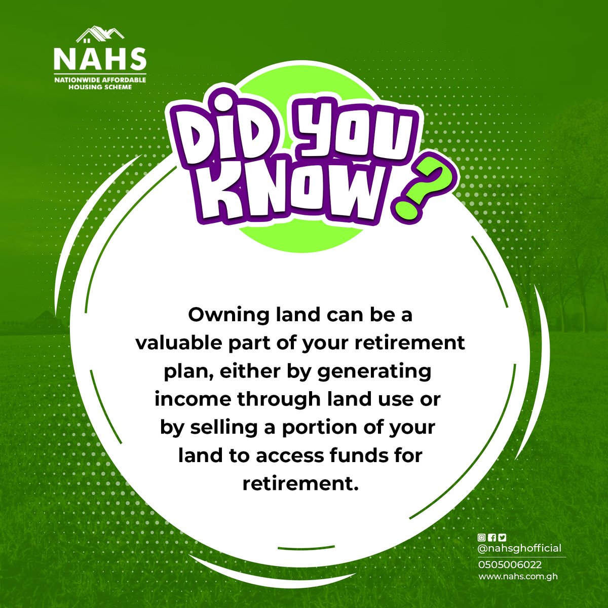 Did You Know? Owning land can be your ticket to a secure retirement! Whether it's generating income through land use or unlocking funds by selling a portion,
land is a valuable asset for your golden years.
#RetireWithLand #SmartInvestment #InvestInLand #CreateYourLegacy #Invest