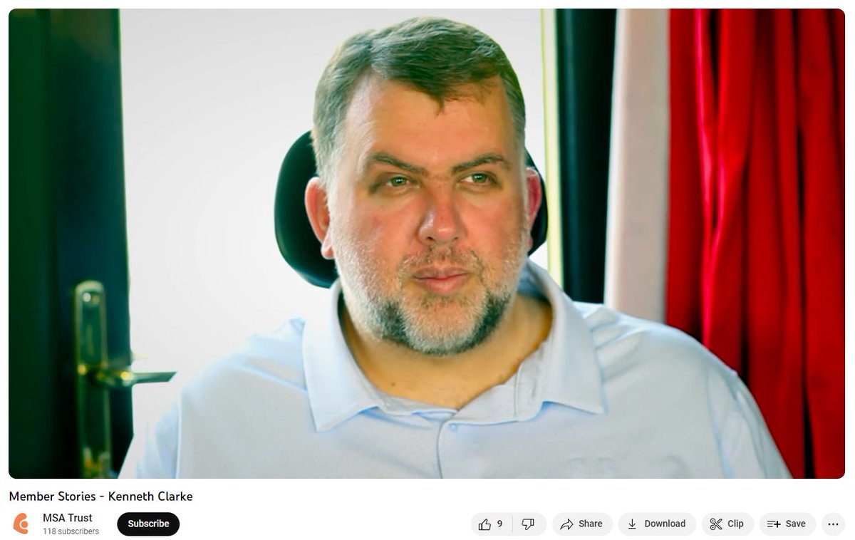 MSAtrust's tweet photo. For our final post of #WorldMSADay we wanted to share this video created by our member Kenneth outlining his experience with MSA and the Trust - https://t.co/MVpGWFDwot (1/2) https://t.co/fPIdSh1Y4l