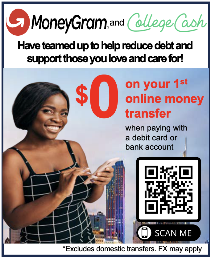 TheFinTechRonin's tweet photo. College Cash has partnered with Moneygram to help reduce the financial strain of sending money home internationally!  Use the link below to send money internationally from the US with $0 fees on the first transaction!

https://t.co/CXWTEWVH1H
(feel free to share as well!)

Coming Soon...eliminate out of pocket transfer fees by using College Cash!