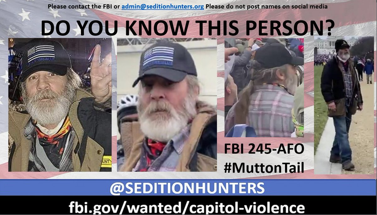 #DoYouKnow #MuttonTail Wanted for crimes committed at the Capitol on Jan 6, 2021. Please share across all platforms. #DoYouKnow these individuals?? Please contact the FBI  #Jan6 #CapitolAssault #Justic4J6 tips.fbi.gov
Logo on his coat is J.B. Hunt Transport Services