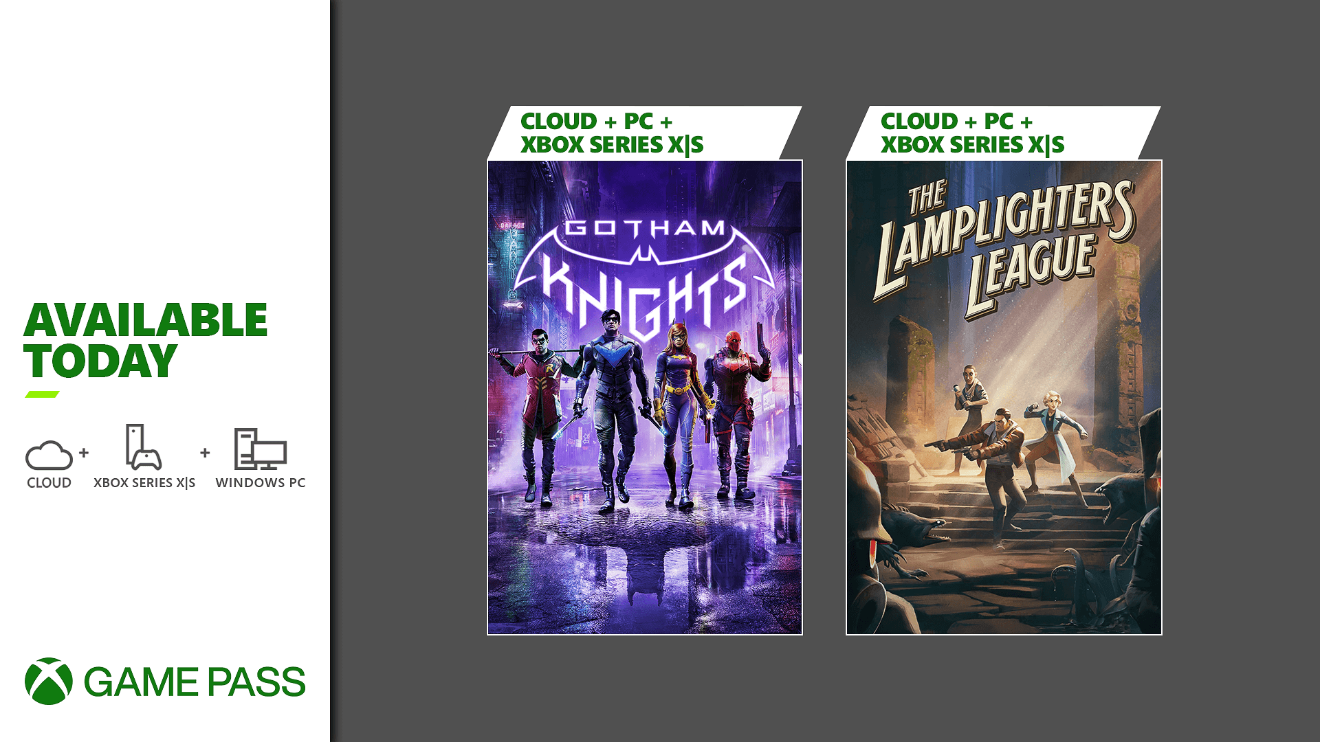 Xbox Game Pass on X: it's available today day. the day where these games are available. today. / X