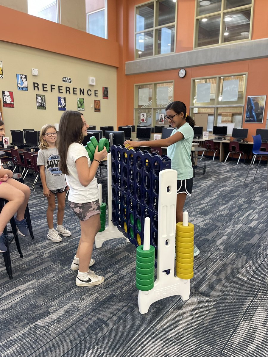 BMSS_LIB's tweet image. @BMSS_LIB is a busy place before school! Come join us for Giant Jenga, Connect Four, eSports area, STEM area or the just hang out on the couch area!  Not to mention we have books for check out and math tutoring available daily!  BMSS Library Rocks! @BoerneISD @BoerneMSSouth