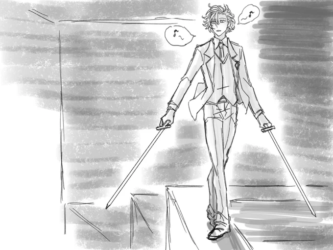 妄想捏造の落書き
*心の目で夜の街を見てください 