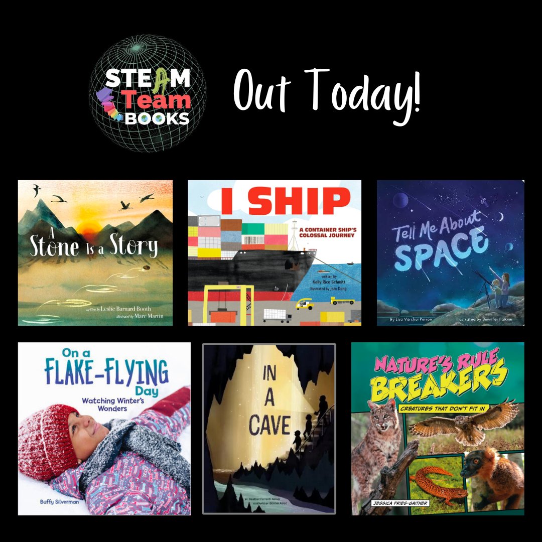 We have a lot of STEAM book birthdays to celebrate today! Congratulations to @LBB_books @krschmittwrites @LisaVPerron @BuffySilverman @hethfeth @JessicaFGWrites on the launch of these awesome new books! steamteambooks.com